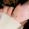 Sweet, cute, high-end, light luxury shell heart-shaped opening ring, a unique, fashionable and trendy, cold style jewelry for women Application Scenario